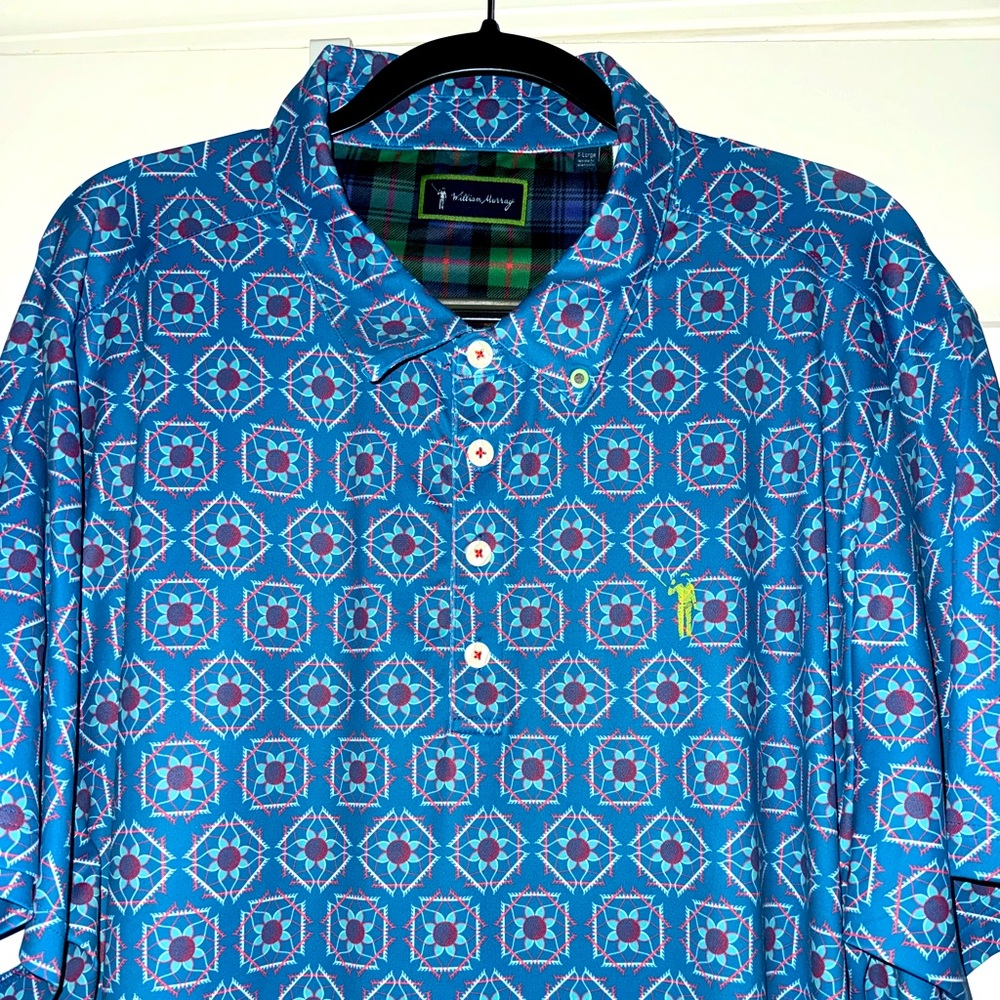 William Murray Golf Polo, XL, “Tiles”